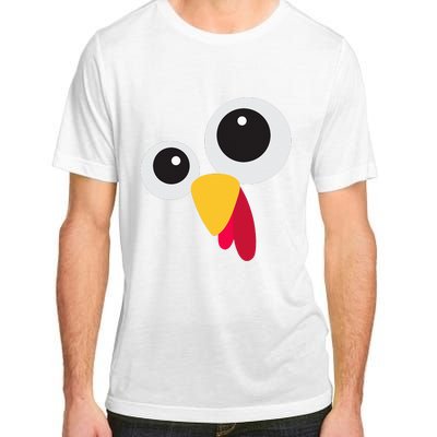 Thanksgiving Turkey Face Costume Set Adult ChromaSoft Performance T-Shirt