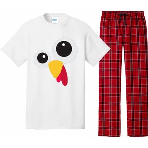 Thanksgiving Turkey Face Costume Set Pajama Set