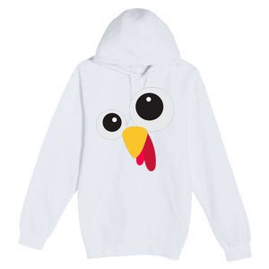 Thanksgiving Turkey Face Costume Set Premium Pullover Hoodie