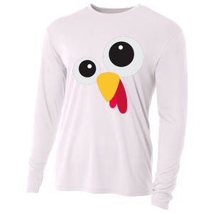 Thanksgiving Turkey Face Costume Set Cooling Performance Long Sleeve Crew