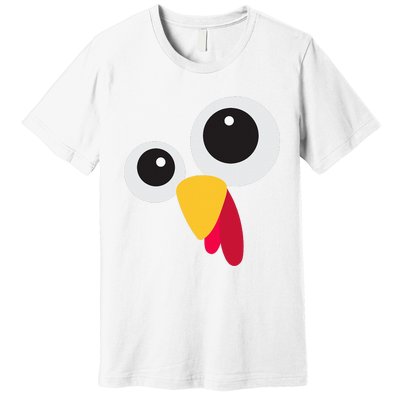 Thanksgiving Turkey Face Costume Set Premium T-Shirt