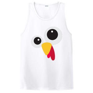 Thanksgiving Turkey Face Costume Set PosiCharge Competitor Tank