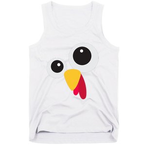 Thanksgiving Turkey Face Costume Set Tank Top