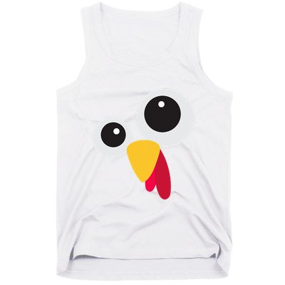 Thanksgiving Turkey Face Costume Set Tank Top