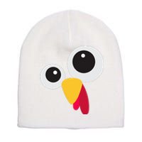 Thanksgiving Turkey Face Costume Set Short Acrylic Beanie