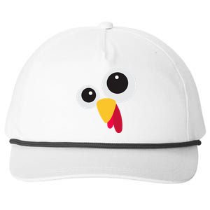 Thanksgiving Turkey Face Costume Set Snapback Five-Panel Rope Hat