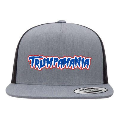 Trumpamania Trump Fan 2024 Election Republican Flat Bill Trucker Hat