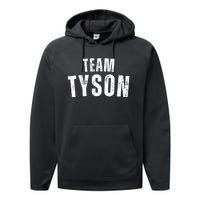 Team Tyson Family Personalized Name Vintage Performance Fleece Hoodie