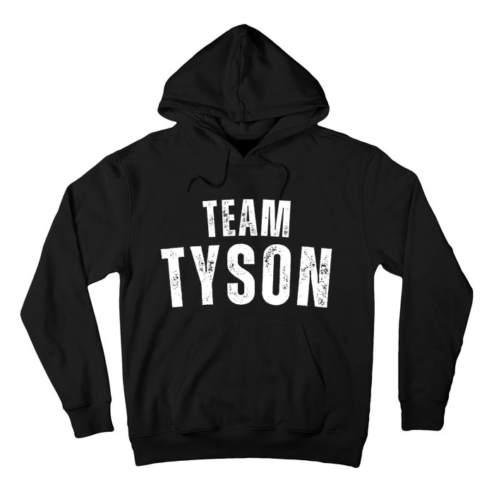 Team Tyson Family Personalized Name Vintage Hoodie