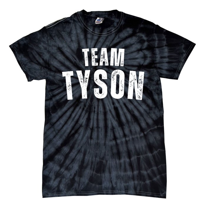 Team Tyson Family Personalized Name Vintage Tie-Dye T-Shirt