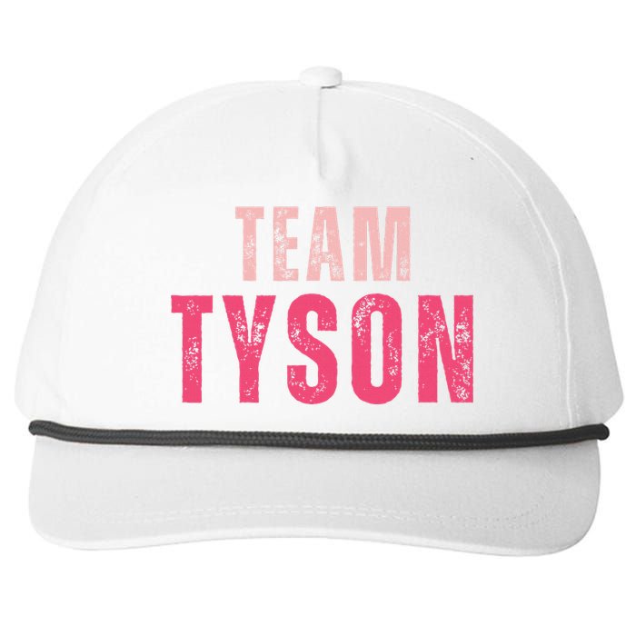 Team Tyson Family Last Name Tyson Vintage Snapback Five-Panel Rope Hat