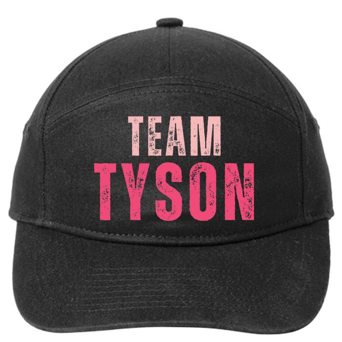 Team Tyson Family Last Name Tyson Vintage 7-Panel Snapback Hat