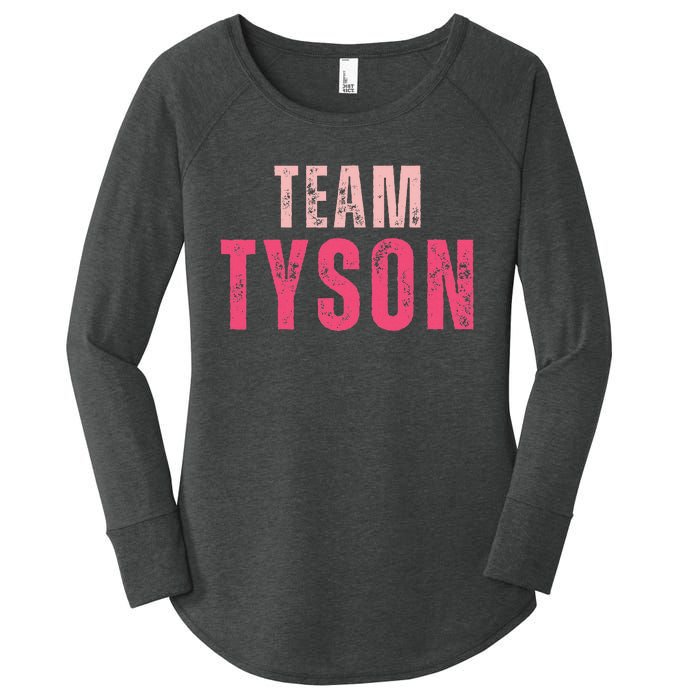 Team Tyson Family Last Name Tyson Vintage Women's Perfect Tri Tunic Long Sleeve Shirt