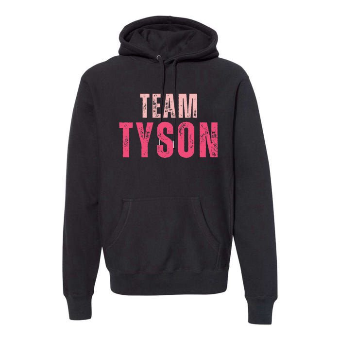 Team Tyson Family Last Name Tyson Vintage Premium Hoodie