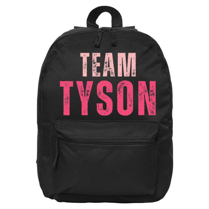 Team Tyson Family Last Name Tyson Vintage 16 in Basic Backpack