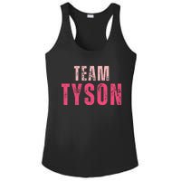 Team Tyson Family Last Name Tyson Vintage Ladies PosiCharge Competitor Racerback Tank