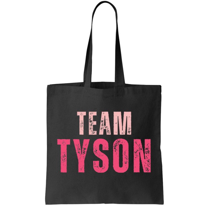 Team Tyson Family Last Name Tyson Vintage Tote Bag