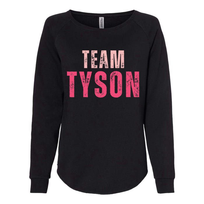 Team Tyson Family Last Name Tyson Vintage Womens California Wash Sweatshirt