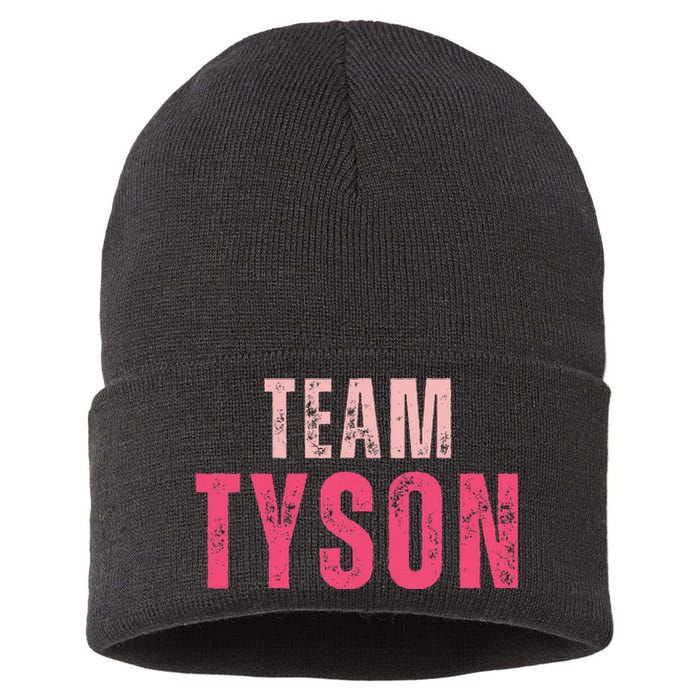 Team Tyson Family Last Name Tyson Vintage Sustainable Knit Beanie