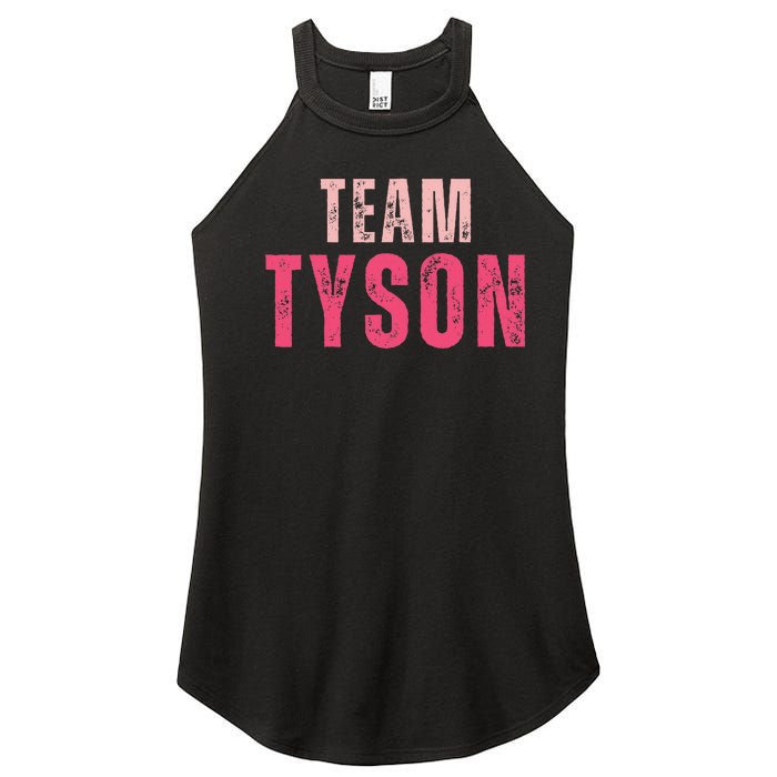 Team Tyson Family Last Name Tyson Vintage Women's Perfect Tri Rocker Tank