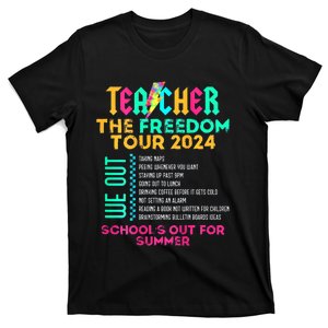 Teacher The Freedom 2024 Schools Out For Summer T-Shirt