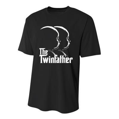 The Twinfather Funny Father Of Twins Dad Gift Youth Performance Sprint T-Shirt