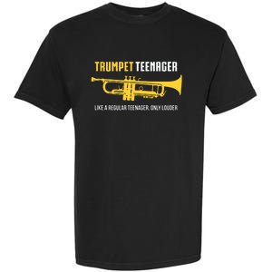 Trumpet Teenager Funny Cute Marching Band Gift Garment-Dyed Heavyweight T-Shirt