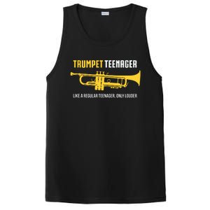 Trumpet Teenager Funny Cute Marching Band Gift PosiCharge Competitor Tank