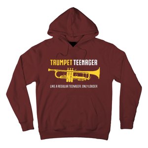 Trumpet Teenager Funny Cute Marching Band Gift Hoodie