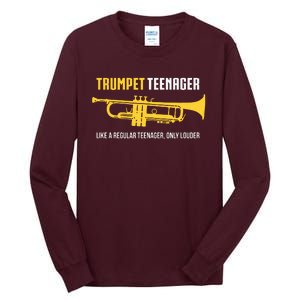 Trumpet Teenager Funny Cute Marching Band Gift Tall Long Sleeve T-Shirt