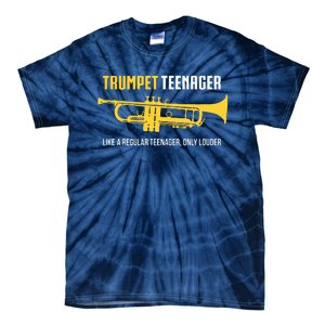 Trumpet Teenager Funny Cute Marching Band Gift Tie-Dye T-Shirt