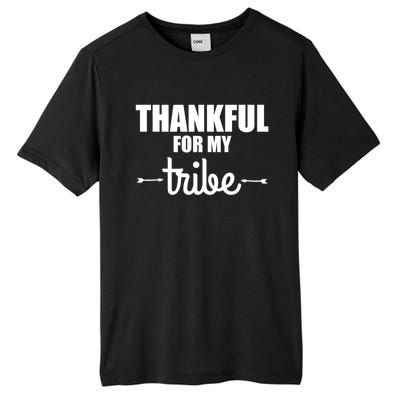 Turkey Tribe Funny Thanksgiving Family Thankful For My Tribe Meaningful Gift Tall Fusion ChromaSoft Performance T-Shirt