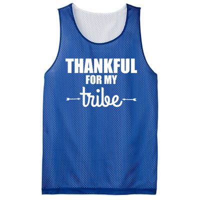 Turkey Tribe Funny Thanksgiving Family Thankful For My Tribe Meaningful Gift Mesh Reversible Basketball Jersey Tank