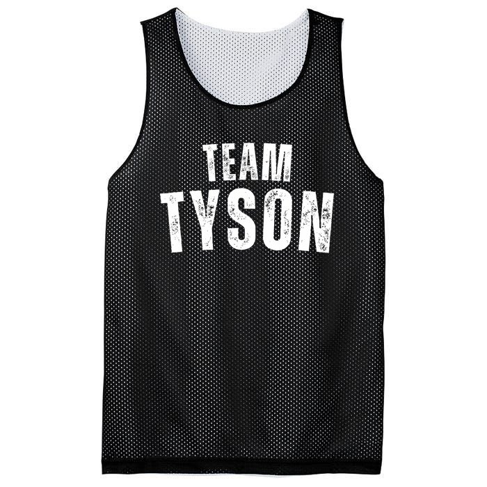 Team Tyson Family Personalized Name Vintage Mesh Reversible Basketball Jersey Tank