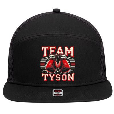 Team Tyson Family Personalized Name 7 Panel Mesh Trucker Snapback Hat