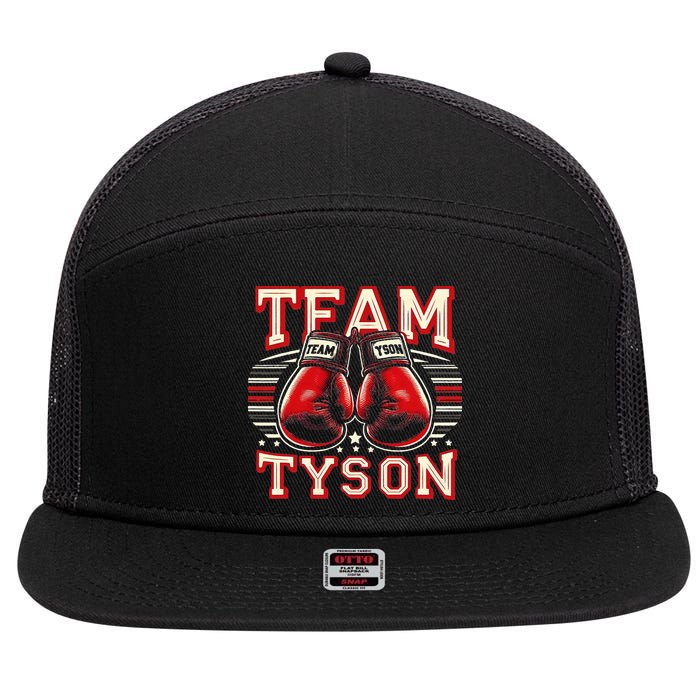 Team Tyson Family Personalized Name 7 Panel Mesh Trucker Snapback Hat