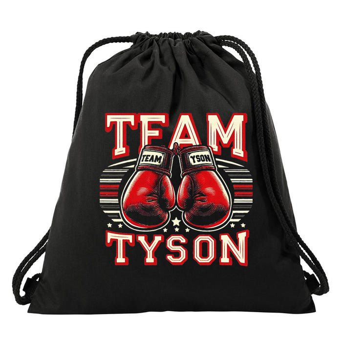 Team Tyson Family Personalized Name Drawstring Bag