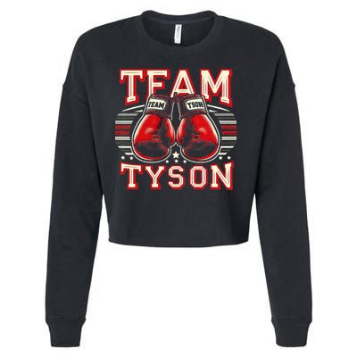 Team Tyson Family Personalized Name Cropped Pullover Crew