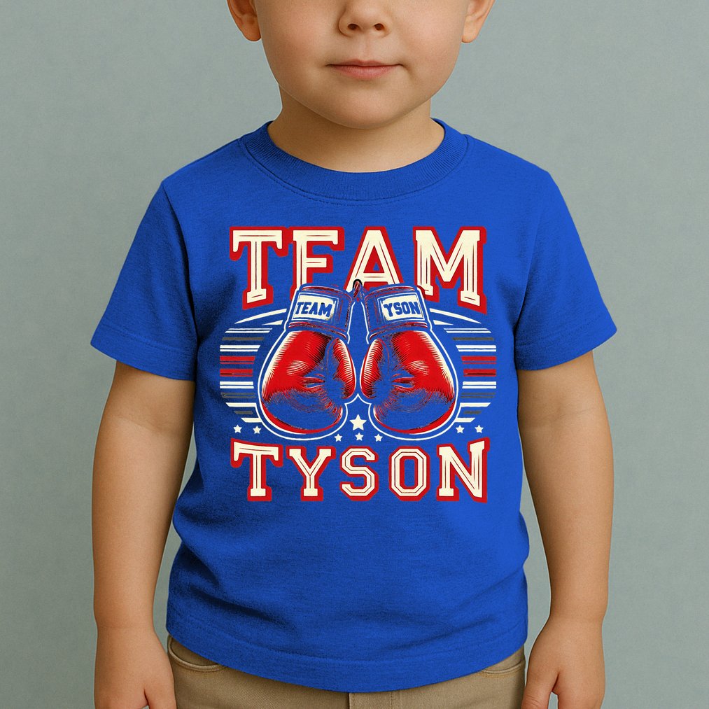 Team Tyson Family Personalized Name Toddler T-Shirt