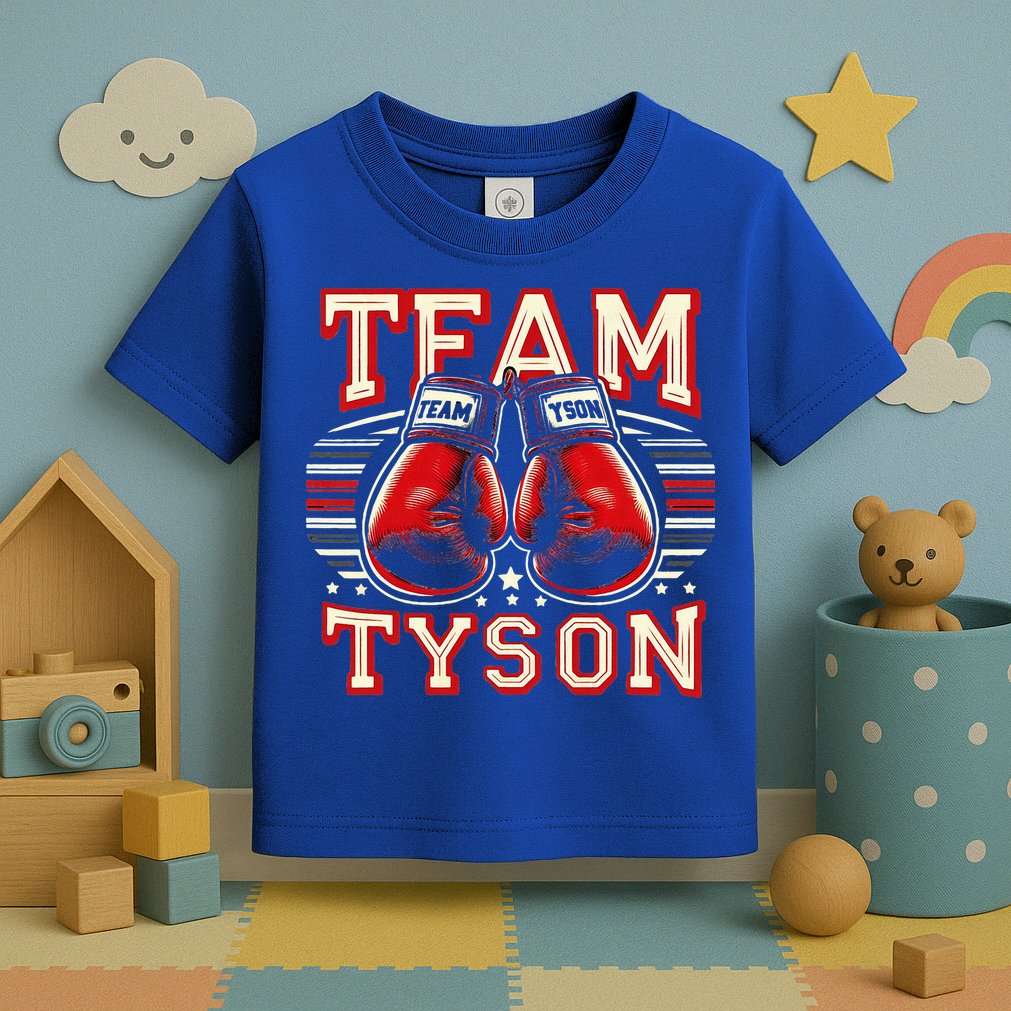 Team Tyson Family Personalized Name Toddler T-Shirt