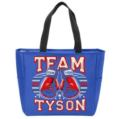 Team Tyson Family Personalized Name Zip Tote Bag