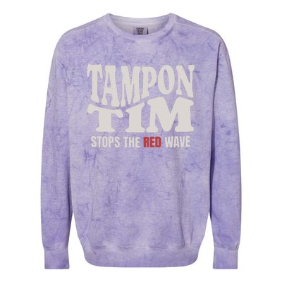 Tampon Tim  Funny Political Colorblast Crewneck Sweatshirt