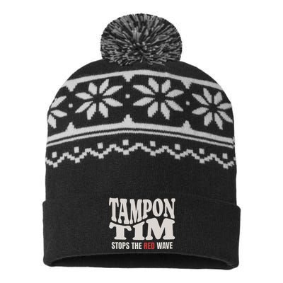 Tampon Tim  Funny Political USA-Made Snowflake Beanie