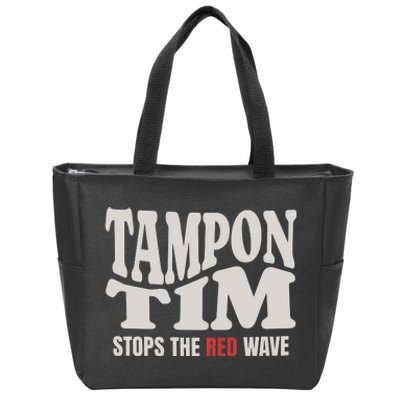 Tampon Tim  Funny Political Zip Tote Bag