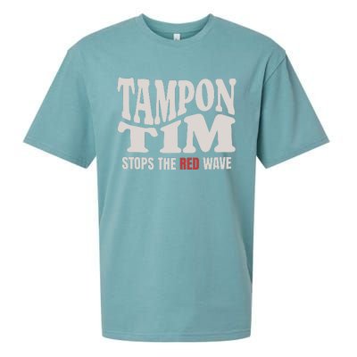 Tampon Tim  Funny Political Sueded Cloud Jersey T-Shirt