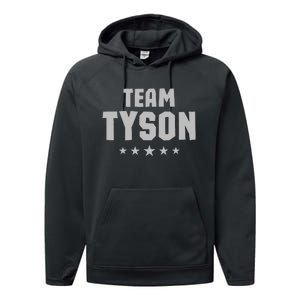 Team Tyson Family Personalized Name Tyson Performance Fleece Hoodie