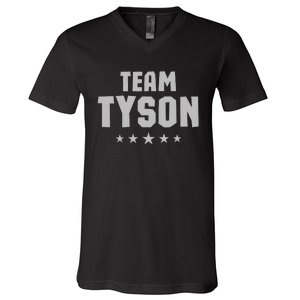 Team Tyson Family Personalized Name Tyson V-Neck T-Shirt