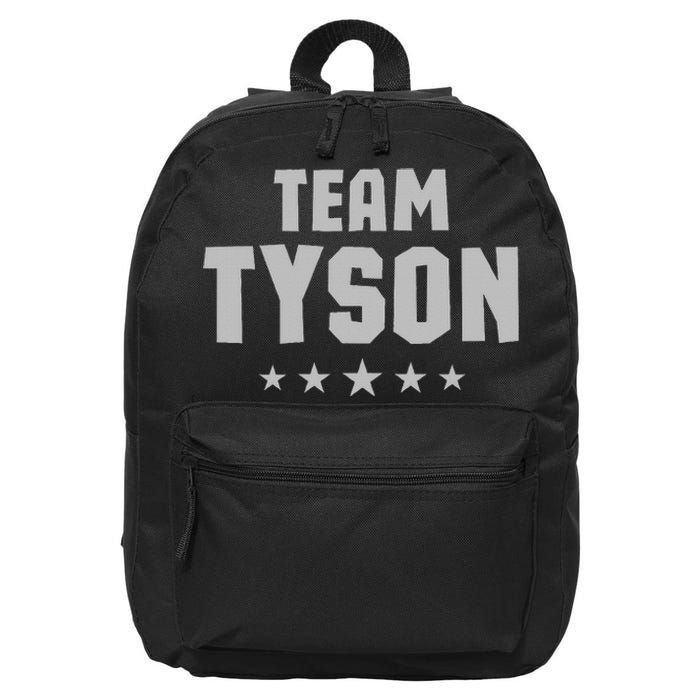 Team Tyson Family Personalized Name Tyson 16 in Basic Backpack