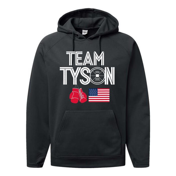 Team Tyson Family Personalized Name Vintage Performance Fleece Hoodie