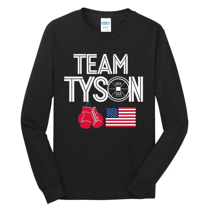 Team Tyson Family Personalized Name Vintage Tall Long Sleeve T-Shirt